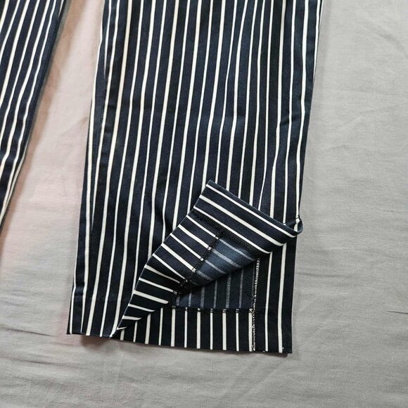 Ann Taylor Loft Black & White Checked Trouser Mid Rise Curvy Skinny Size 8 - Picture 9 of 9